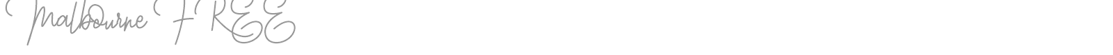 Malbourne font preview